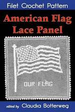 American Flag Lace Panel Filet Crochet Pattern