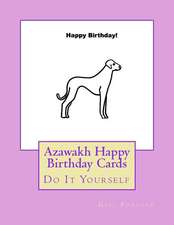 Azawakh Happy Birthday Cards