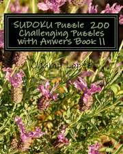 Sudoku Puzzle 200 Challenging Puzzles with Anwers Book 11