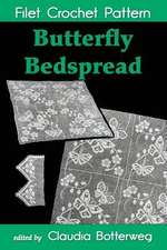 Butterfly Bedspread Filet Crochet Pattern