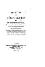 Archives Des Decouvertes Et Des Inventions Nouvelles