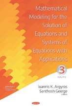 Argyros, I: Mathematical Modeling for the Solution of Equati