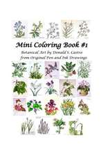 Mini Botanical Art Coloring Book