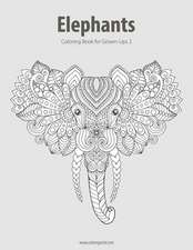 Elephants Coloring Book for Grown-Ups 2