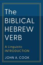 The Biblical Hebrew Verb – A Linguistic Introduction