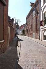 A Narrow Brick Alley in Amersfoort, Central Netherlands