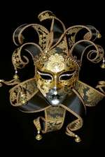 Gold Venetian Mask Journal