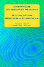 Dictionnaire Des Urgences Medicales / Rjecnik Hitnih Medicinskih Intervencija