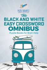 The Black and White Easy Crossword Omnibus | Puzzle Books for Brain Help