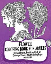 Flower Coloring Book for Adults (Volume 2)