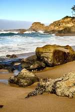 Rocks and Waves on Lighthouse Beach Oregon USA Journal