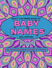 Adult Coloring Book of Baby Names