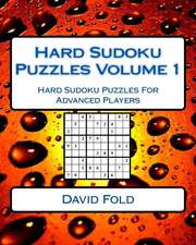 Hard Sudoku Puzzles Volume 1