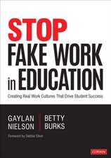 Stop Fake Work in Education