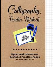 Calligraphy Practice Notebook - Brown Cover