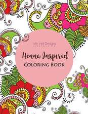 Henna Inspired Art and Coloring Book