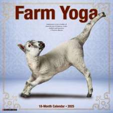 Farm Yoga 2025 12 X 12 Wall Calendar