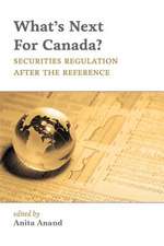 What's Next for Canada?: Securities Regulation After the Reference