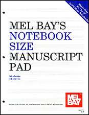 Notebook-Size Manuscript Pad 12-Stave