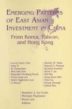 Emerging Patterns of East Asian Investment in China: From Korea, Taiwan and Hong Kong: From Korea, Taiwan and Hong Kong