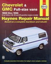 Chevrolet & GMC full–size petrol vans (1968–1996) Haynes Repair Manual (USA)