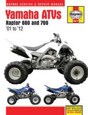 Yamaha Raptor 660 & 700 ATVs (01 – 12) Haynes Repair Manual