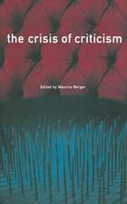 The Crisis of Criticism