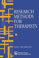 Research Methods for Therapists