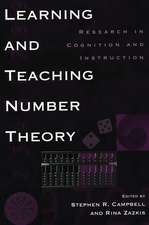 Learning and Teaching Number Theory: Research in Cognition and Instruction