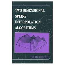 Two Dimensional Spline Interpolation Algorithms