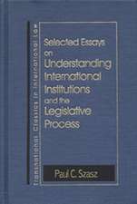 Understanding International Institutions and the Legislative Process