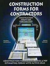 Construction Forms for Contractors [With CDROM]