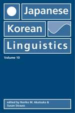 Japanese/Korean Linguistics, Volume 10