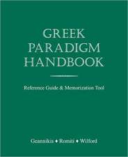 Greek Paradigm Handbook