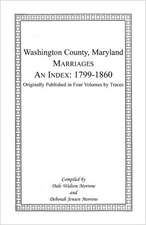 Marriages of Washington County, Maryland: An Index, 1799-1860