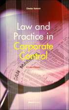 Law and Practice in Corporate Control