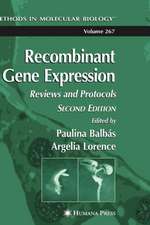 Recombinant Gene Expression: Reviews and Protocols