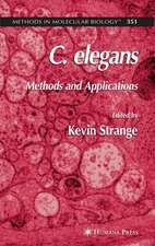 C. elegans: Methods and Applications