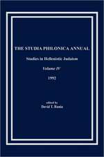 The Studia Philonica Annual, IV, 1992