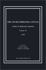 The Studia Philonica Annual, XI, 1999