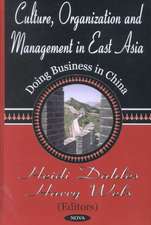 Culture, Organization & Management in East Asia