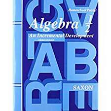 Saxon Algebra 1/2 Answer Key & Tests Third Edition: An Incremental Development