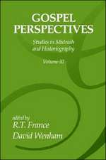 Gospel Perspectives, Volume 3: Studies in Midrash and Historiography