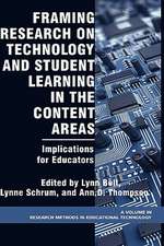 Framing Research on Technology and Student Learning in the Content Areas