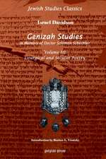 Genizah Studies in Memory of Doctor Solomon Schechter