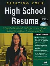 Creating Your High School Resume