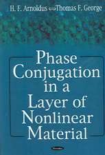 Phase Conjugation in a Layer of Nonlinear Material