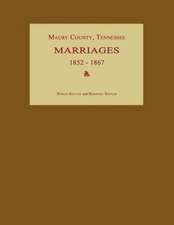 Maury County, Tennessee, Marriages 1852-1867