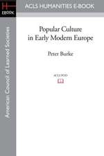 Popular Culture in Early Modern Europe