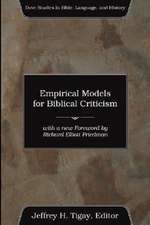 Empirical Models for Biblical Criticism